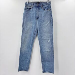 Abercrombie & Fitch The Ultra High Rise Mom Jean Distressed Size 28